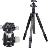 BEXIN W324C M44 Koolstofvezel statief Stabiele opnamecamera voor Vdeo Point Dslr-camera