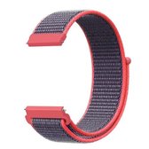 Voor Samsung Galaxy Watch 46 mm eenvoudige nylon gevlochten riem (elektrisch roze)