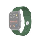 20 mm voor Huami Amazfit GTS siliconen vervangende horlogeband (legergroen)