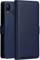 DZGOGO MILO-serie PC + PU horizontale lederen flip-hoes voor Asus Zenfone Max Pro, met houder & kaartsleuf & portemonnee (blauw)