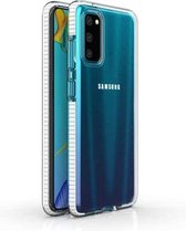 Voor Samsung Galaxy S20 TPU tweekleurige schokbestendige beschermhoes (wit)