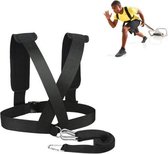Anti-weerstand trainingsriem Snelheid Oefening Spanningsgordel Gewichtdragende oefenriem, Stijl: gewoon (zwart)