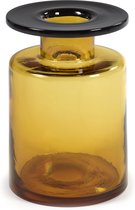 Serax Vaas Wind & Fire Glas Amber-Zwart L 18,5 x B 18,5 x H 27 CM