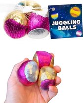 Metallic Jongleerballen 3 delig - juggling balls