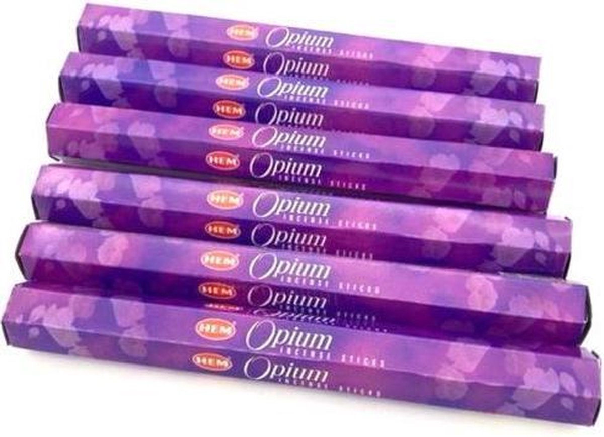 Darshan incense sticks Groot Verpakking Wierook - Geurstokjes - Hem - Opium - 120 Stuks Zwart-A