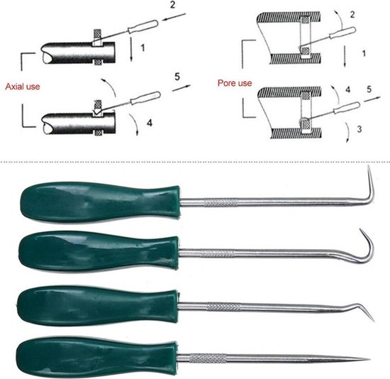 8 Stück Precision Pick und Haken Set, Universal Nadel Haken Schaber Set