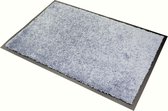 Deurmat OPTICLEAN, "Ecoo" PVC vrije rug, droogloop, kleur "Ice Blue", machine wasbaar 30°, 60 cm x 40 cm.