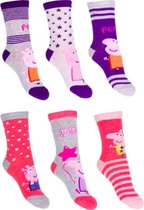 Peppa Pig sokken - 6 pack - Maat 31 - 34
