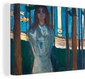 Peintures sur toile - Nuit d'été - Edvard Munch - 120x90 cm - Décoration murale