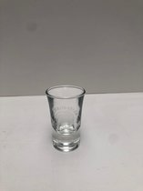 Schrobbeler shotglas 6x 3,4cl borrelglas borrelglazen shotglazen shot glas glazen schrobbelaar