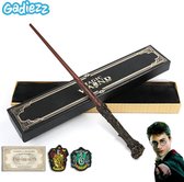 Gadiezz® Toverstaf Geschikt Voor Harry Potter Kostuum - Toverstok - Treinkaartje - 2 Patches