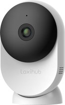 Laxihub MiniCam - Beveiligingscamera - met 32 GB SD-kaart - Full HD - Magneet - App - Wit