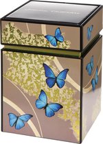 Goebel - Joanna Charlotte | Theedoos Blue Butterflies | Bewaardoos - 11cm - Artis Orbis - vlinders