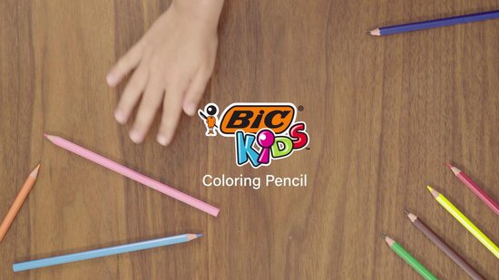 Bic Kids crayon de couleur Ecolutions Evolution, étui cartonné de 24 crayons