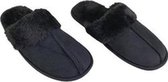 Pantoffels Slippers Fur - Zwart - Maat 36