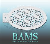 Bad Ass Stencil Nr. 1309 - BAM1309 - Schmink sjabloon - Bad Ass mini - Geschikt voor schmink en airbrush