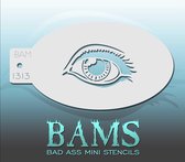 Bad Ass Stencil Nr. 1313 - BAM1313 - Schmink sjabloon - Bad Ass mini - Geschikt voor schmink en airbrush