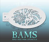 Bad Ass Stencil Nr. 1306 - BAM1306 - Schmink sjabloon - Bad Ass mini - Geschikt voor schmink en airbrush