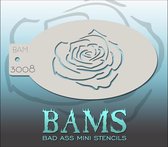 Bad Ass Stencil Nr. 3008 - BAM3008 - Schmink sjabloon - Bad Ass mini - Geschikt voor schmink en airbrush