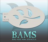 Bad Ass Stencil Nr. 3015 - BAM3015 - Schmink sjabloon - Bad Ass mini - Geschikt voor schmink en airbrush