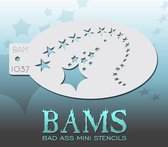 Bad Ass Stencil Nr. 1037 - BAM1037 - Schmink sjabloon - Bad Ass mini - Geschikt voor schmink en airbrush