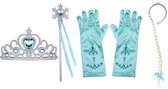 Het Betere Merk - Prinses Frozen Speelgoed - Prinsessen Accessoireset - Kroon - Tiara - Toverstaf - Haarband Voor bij je Elsa Anna verkleedjurk - verkleedkleren meisje