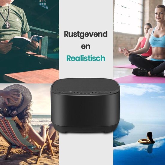 White Noise Machine voor Volwassenen en Baby - Witte ruis - Slaaphulp - 40 Rustgevende Geluiden