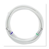 Q-link coax kabel stekker recht, kabelkeur 3 m wit
