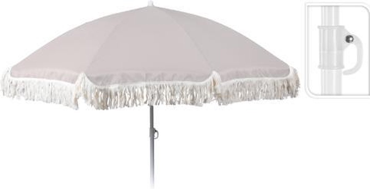Strandparasol 180cm - Grijs