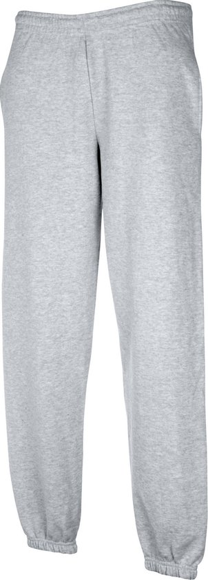 Fruit Of The Loom Heren Premium 70/30 Elastische Joggingbroek /Joggingsbroek (Heather Grijs)