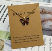 Make A Wish Armband| Sieraden | Multi | Geluk / Wens armband| Vriendschap| Sinterklaas / Feestdagen Trendy Cadeau| Hanger met Ketting