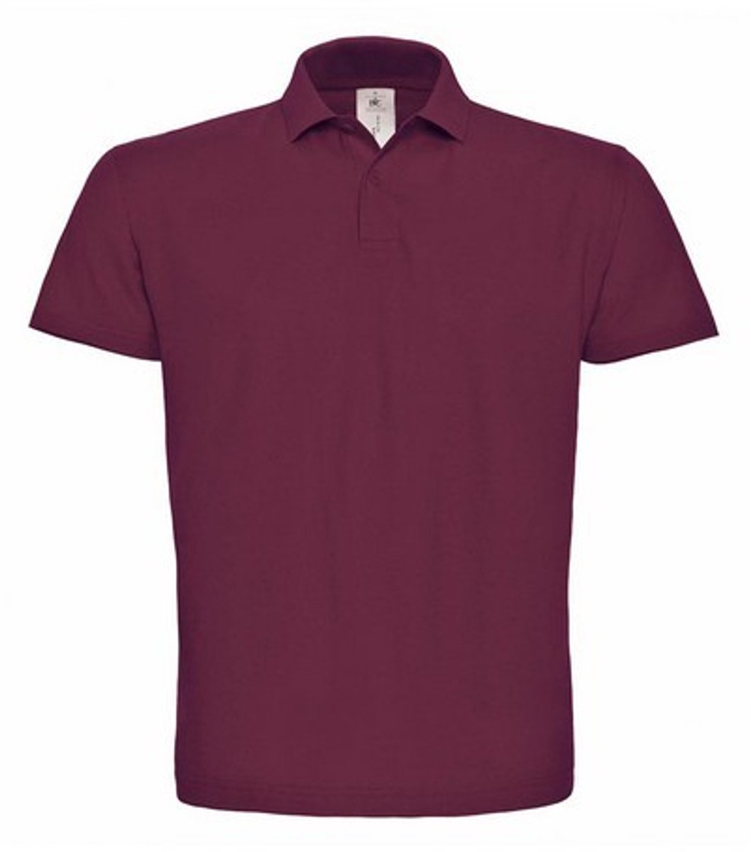 B&C ID.001 Unisex Volwassenen Poloshirt met korte mouwen (Wijn)