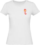 Seahorse - Dieren T-Shirt Dames - Katoen