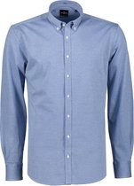 Jac Hensen Overhemd - Modern Fit - Blauw - 4XL Grote Maten