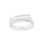 Glow 114.5426 Ring Zilver Zilverkleurig CZ - maat 56