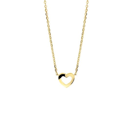 Marie Celeste Ketting Hart 41 + 4 cm - Goud