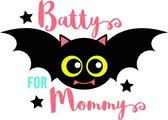 Raam / Muur / Deur / Indoor sticker - halloween herbruikbare sticker - halloween monster - Batty for Mommy