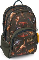 Stones And Bones Aspen 3.0 Dinosaurs Jongens Rugzak - Khaki