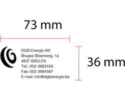 Tekstplaatje Trodat Printy 4926