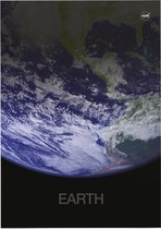 Wereldglobe Noord-Amerika close-up, NASA Science - Foto op Forex - 90 x 120 cm