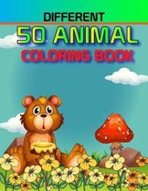 Different 50 Animal Coloring Book