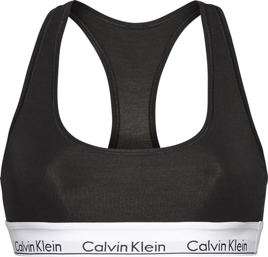 Calvin Klein Modern Cotton Top Dames - Zwart - Maat XL