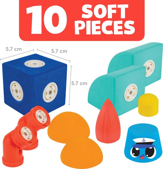 Blockaroo boot box-magnetisch speelgoed-peuter speelgoed-speelgoed 3 jaar/4jaar/5jaar- speelgoed jongens en meisjes- badspeelgoed