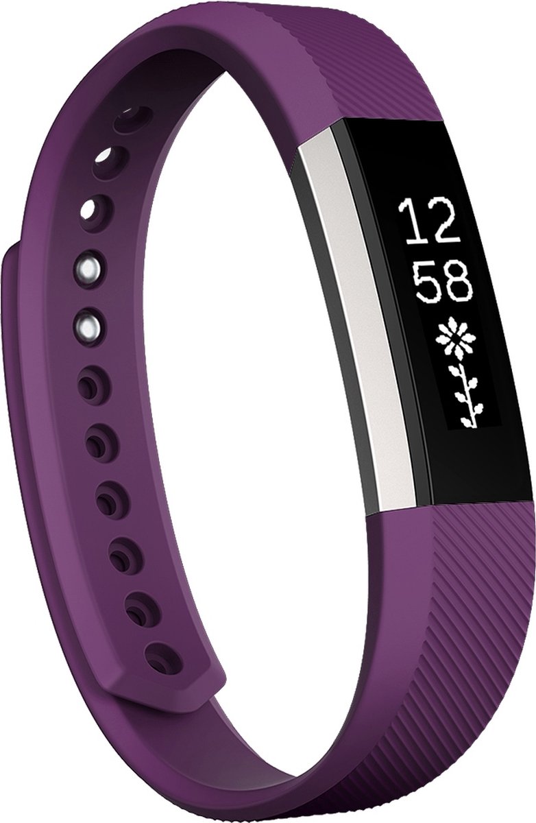 HIPFIT Siliconen bandje - Fitbit Alta (HR) - Paars - Small
