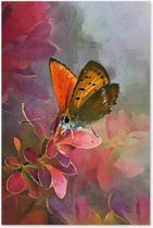 Graphic Message - Peinture sur toile - Papillon - Nature - Art de salon