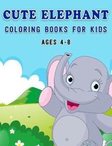 Cute Elephant Coloring Book For kids ages 4-8
