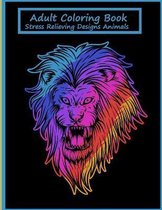 Adult Coloring Book Stress Relieving Designs Animals: ; Animals Adult Coloring Book