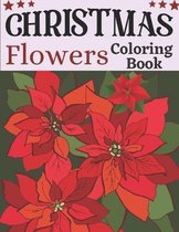 Christmas flowers coloring book