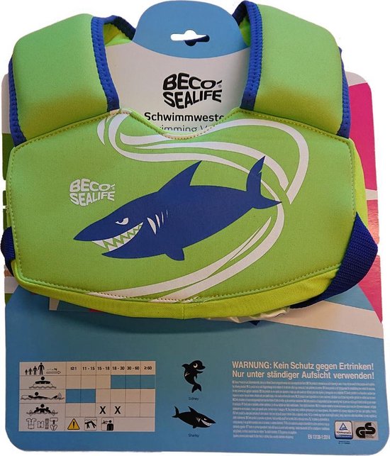 Beco sealife zwemvest groen 15-30 kg