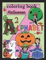 Halloween alphabet coloring book